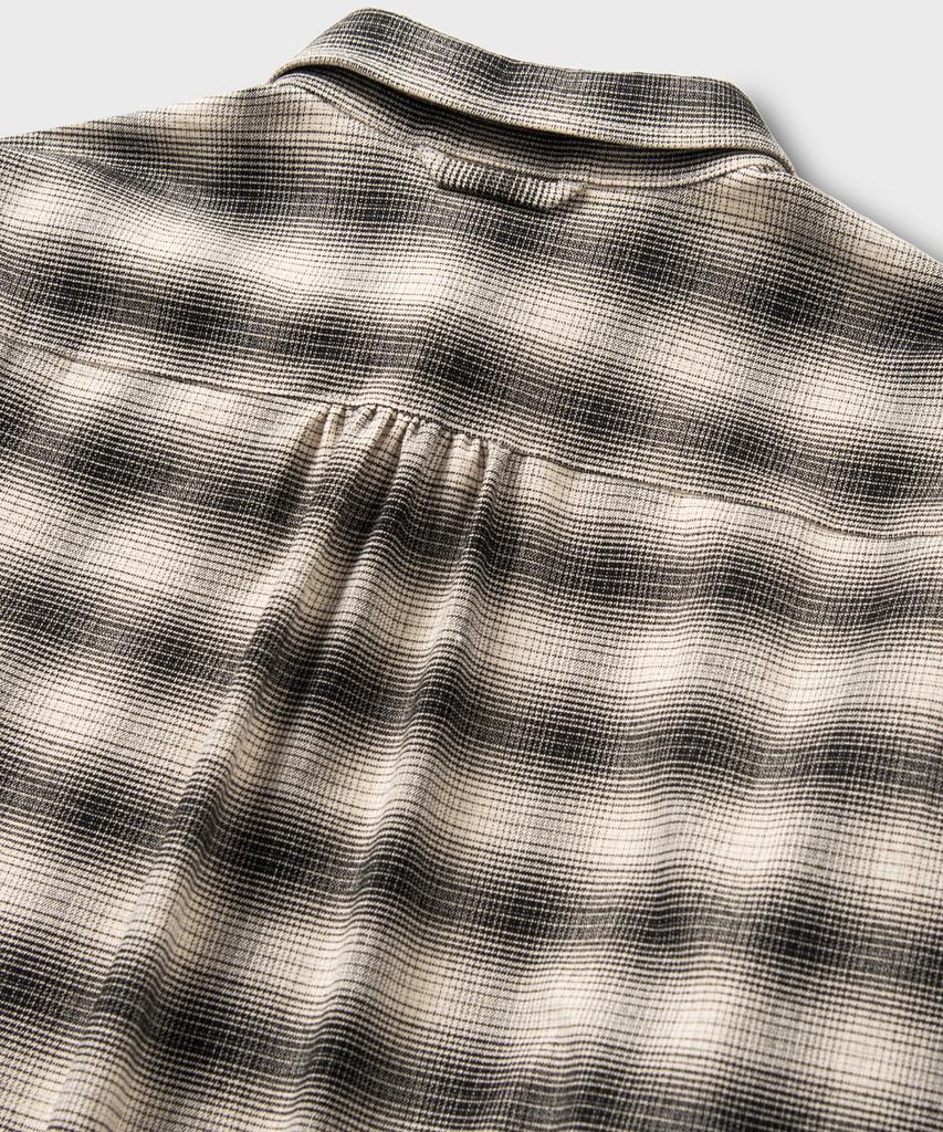NONBLANK Flannel Ombre Check Shirt_Ivory