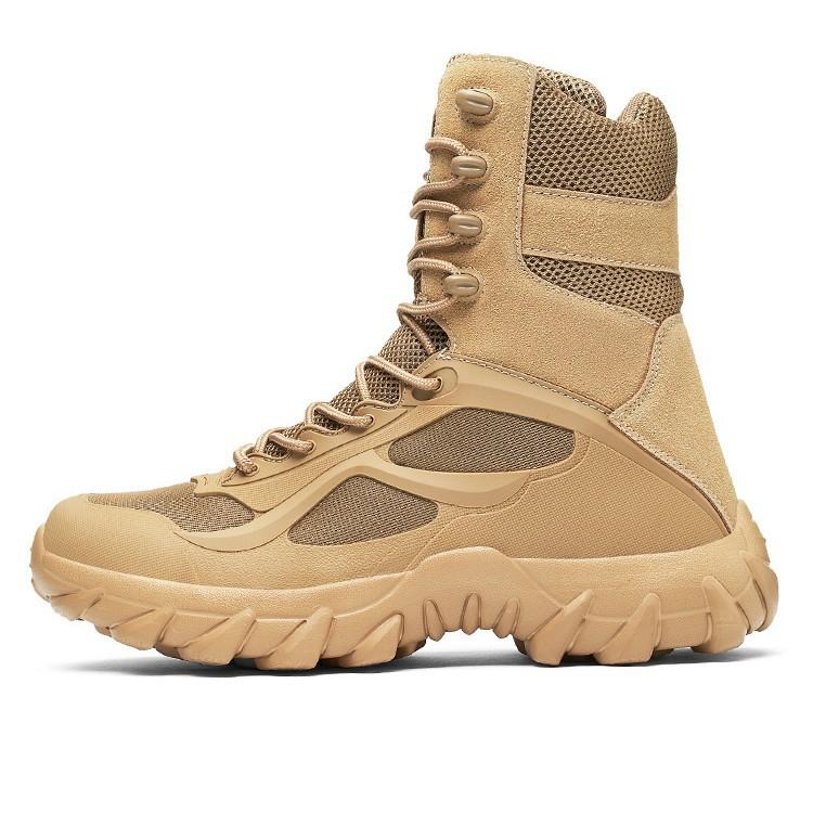 Large Size Outdoor Desert Mountaineering Men's Boots High Top Wear-resistant Non-slip Special Forces Tactical Shoes Military Boots