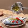 Wooden Handle Milk Pan Long-handled Oil Splashing Gadget  for Preventing Hot Oil From Scorching
