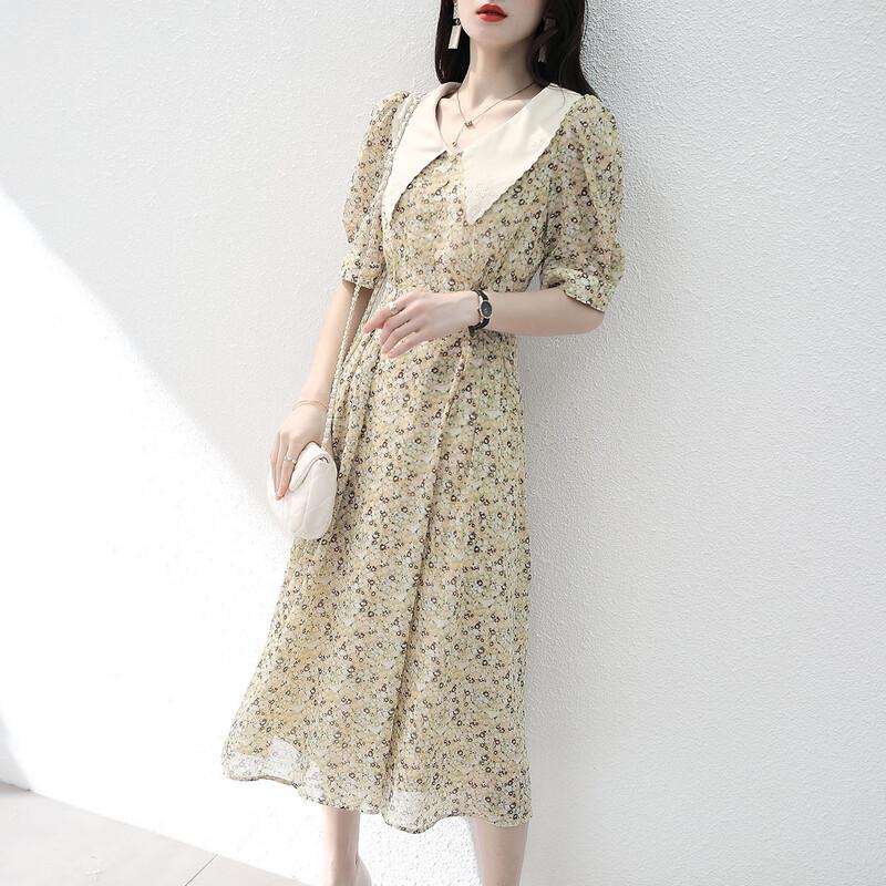 

Firstview Women s Urban Casual Mid-Length Short Sleeve Dress F21C11343 M