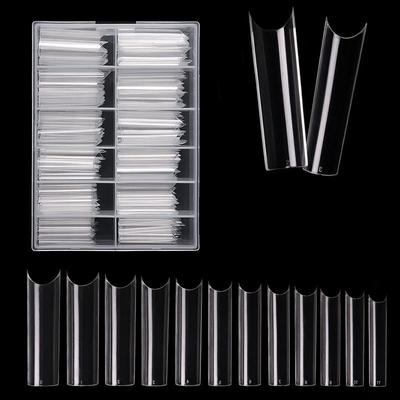 Ein fertiges C-Typ Wasserpfeifen-Nagelstück, verlängerter französischer künstlicher Nagel, 240 Stück, verpackt, auf Lager