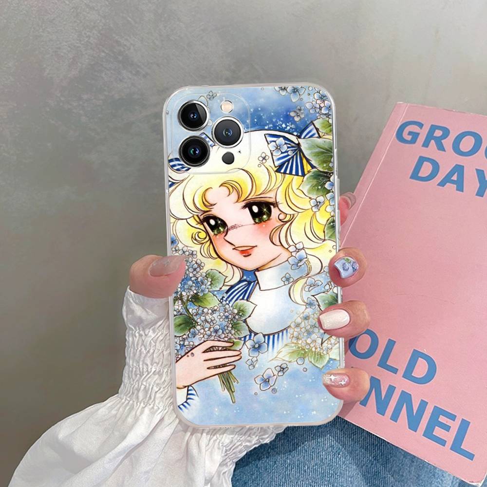 Classic Anime C-Candy C-Candy Transparent Phone Case For IPhone 16 15 14 13 12 11 Pro Max Plus Soft Cover