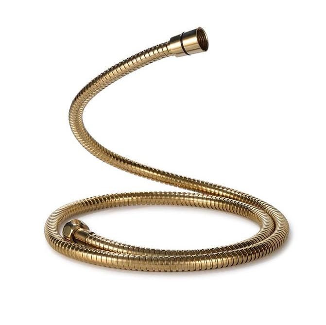 Modern Durable Bathroom Flexible Stainless Steel Bidet Shower Hose (Gold,1.5M)