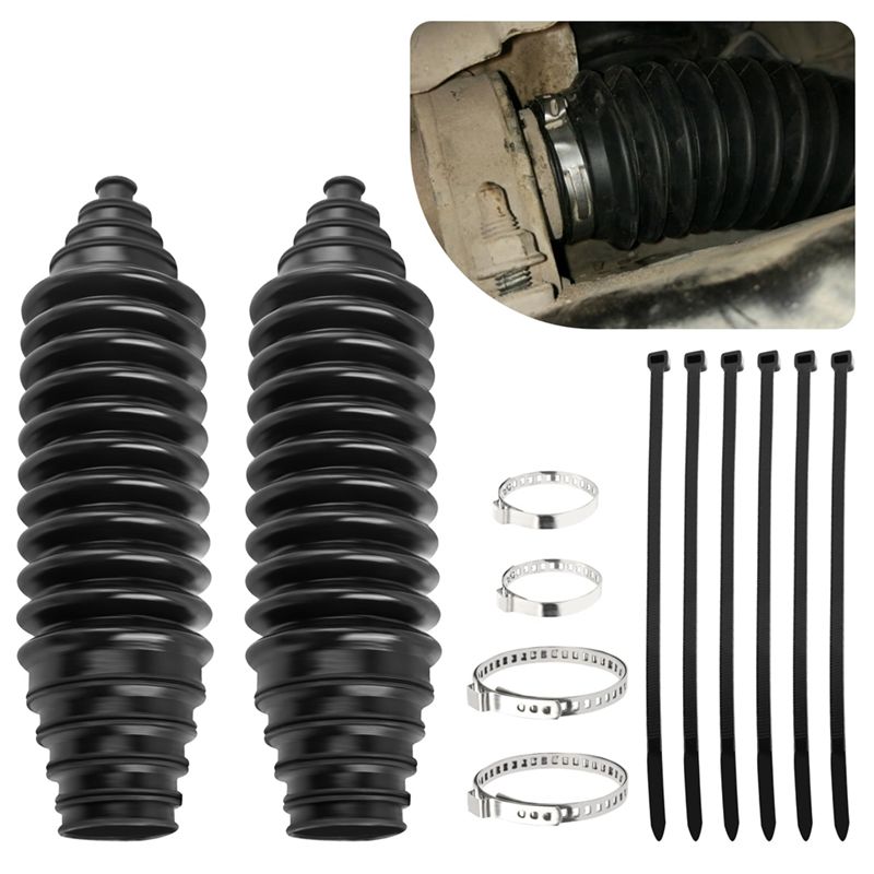 A76T-Car Universal Steering Rack And Pinion Boot Steering Rack Boot Tool Kit, Dustproof Silicone Inner Tie Rod Boot Set