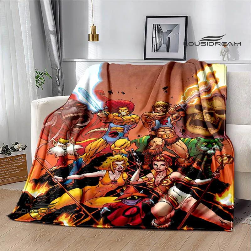 Thundercats Cartoon Printing blankets Children's Warm blanket t Flange blanket Home travel blanket bed linings Birthday Gift