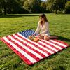 American Flag Flannel Plush Throw Stars And Blanket Soft Patriotic Blanket USA Stripes
