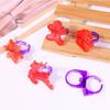Creative DIY Silicone Ring Molds Stylish Silicone Rings Molds with Charistmas Patterns for Resin Jewelry Making