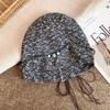 Bohemian fringed stacking hat autumn and winter hat women's big head circumference headhat retro versatile cold hat