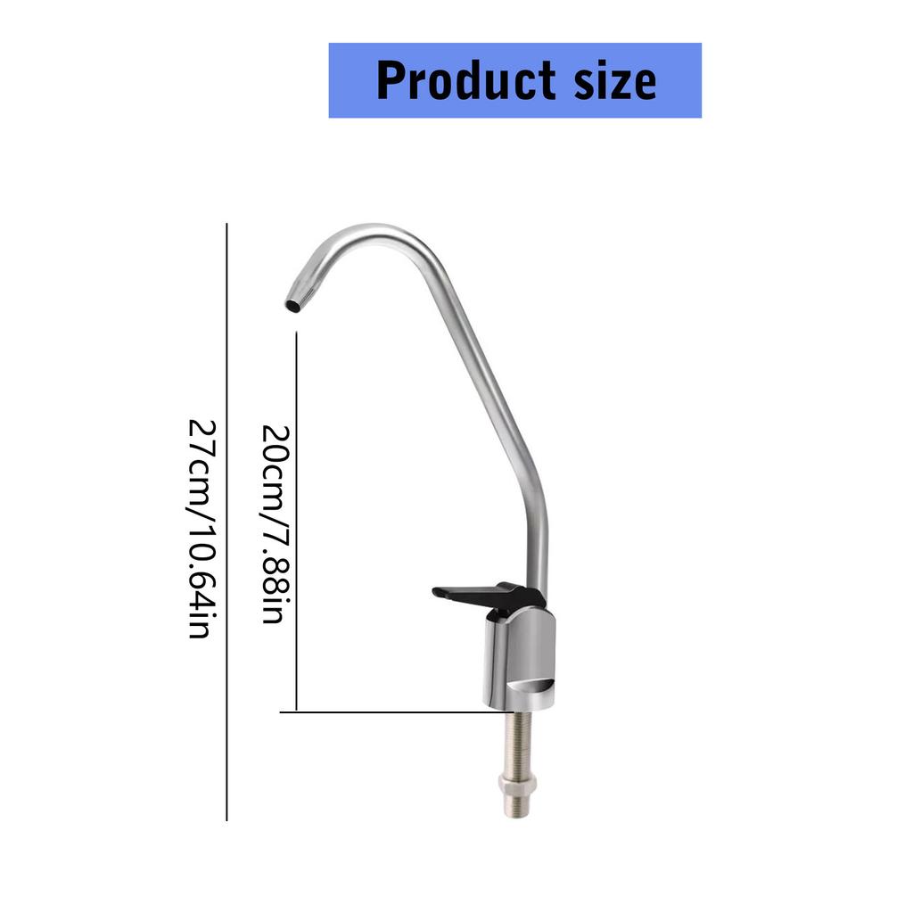 Drinking Water Purifier Faucet Stainless Steel Modern Kitchen Sink Filter Faucet for Under Sink Water Filter Systems