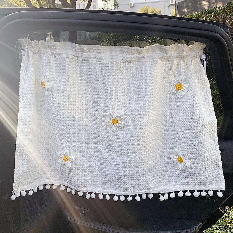 Suction Cup Curtain In The Car Window Sunshade Cover Cartoon Universal Side Window Sunshade UV Protection For Kid Baby Children