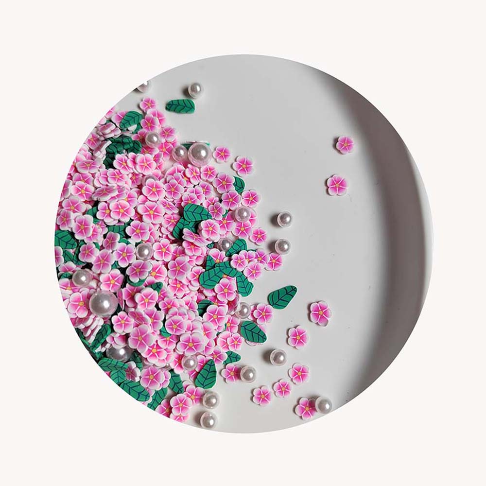 Kawaii Flower Clay Slices Polymer Hot Clay Sprinkles for Crafts DIY Making Nail Art Decorations Phone Deco