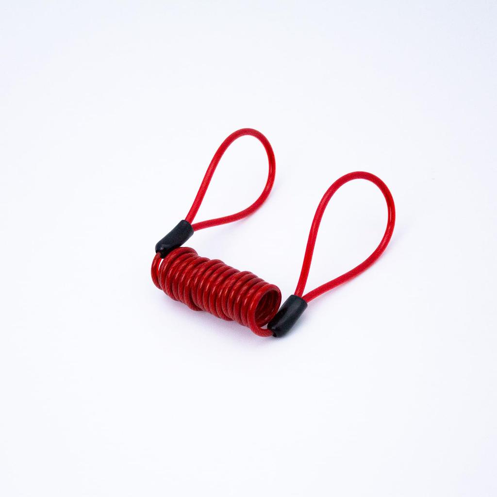 YK-055RD Reminder Cable, Wire Cable, Spiral Cable, Spring Cord, Disc Lock, Helmet Lock, Motorcycle,