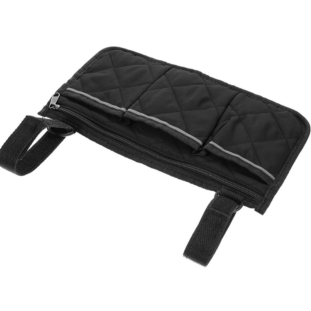 Rollstuhl Armlehne Seitliche Aufbewahrungstasche Tragbare Tasche Wasserdichte Beuteltasche Großes Fassungsvermögen Gehhilfe Multifunktionale Organizer-Tasche