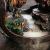 Zen Buddha Kadidelnice s zpětným tokem Design krajinného vodopádu Pryskyřice Domácí dekorace pro meditaci Jógu Kancelářský stůl Úleva od stresu Dárek