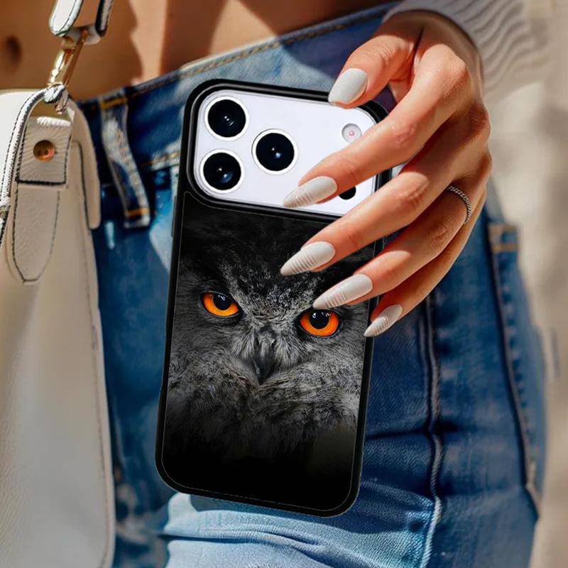 Owl Animal Pattern Phone Case For iPhone 17 Air 14 15 13 12 Max Cover For Apple 16e 11 Pro Max Plus Coque