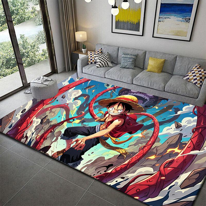 One Piece Creative Pattern Rug Soft Non-Slip Durable Living Room Mat 60x90cm