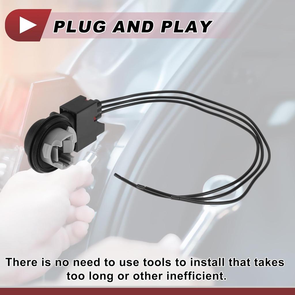 1 Set Turn Signal Light Socket Wiring for Dodge for Ram 1500 2500 3500 2009-2020 No.68226719AA Tail Lamp Bulb Pigtail Connector Harness
