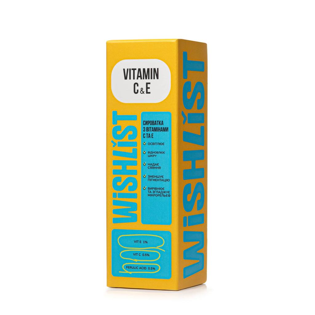 Serum with Vitamin C and E WiSHLiST VITAMIN C & E, 30 ML