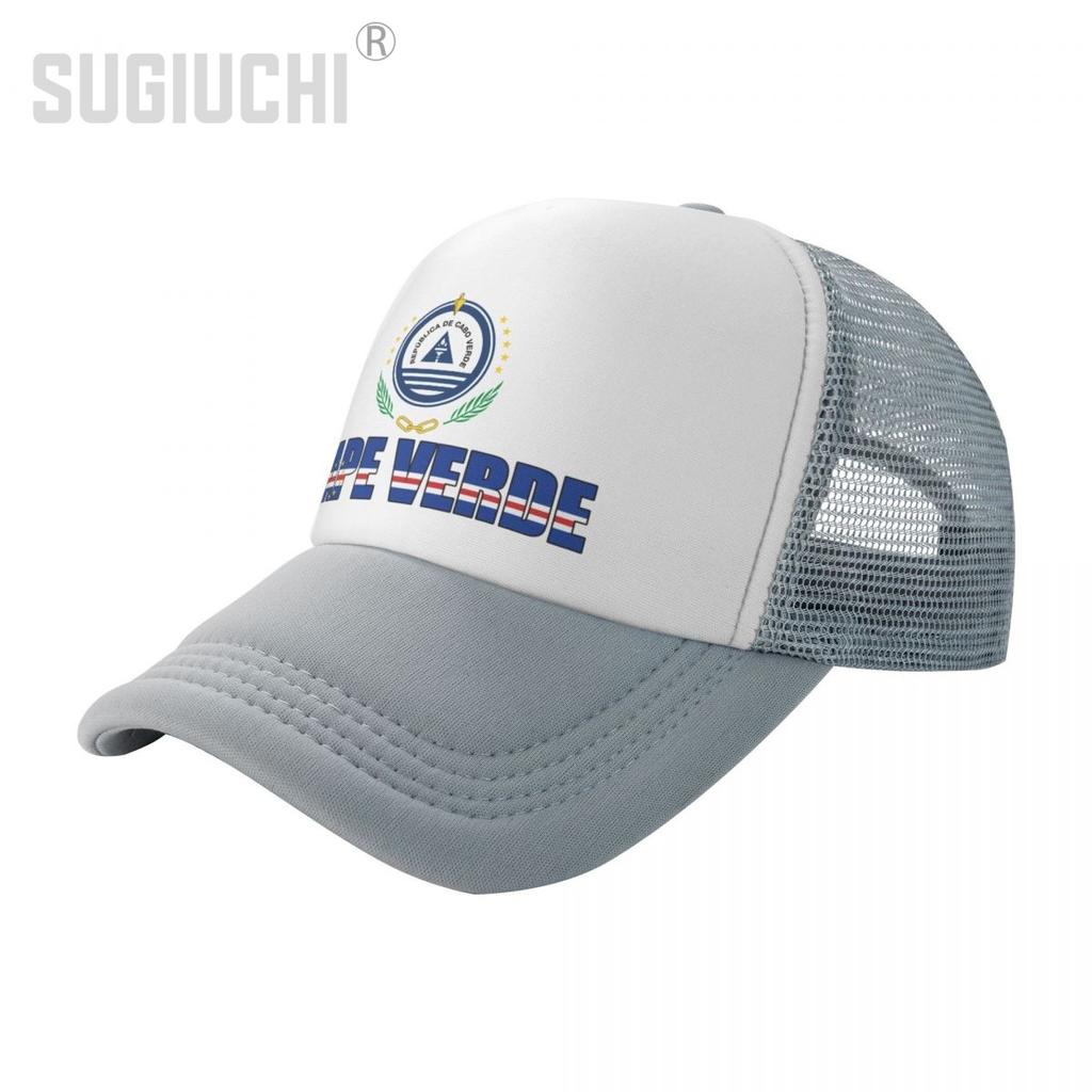 Mesh Cap Hut Kap Verde Buchstabe Flagge Emblem Trucker Geburtstagsgeschenk für Unisex WoUnisex geboren Alle Menschen Retro Baseball Caps Cool
