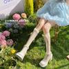Fliege Oberschenkelhohe Socken Frühling und Sommer Dünne Lolita Perforiertes Netzband Kniehohe Frottee-Wadensocken