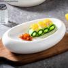 Pure White Ceramic Plate Irregular Dinner Plate Dish Fruit Tray Salad Bowl Dessert Plates Hotel Restaurant Decorative Tableware