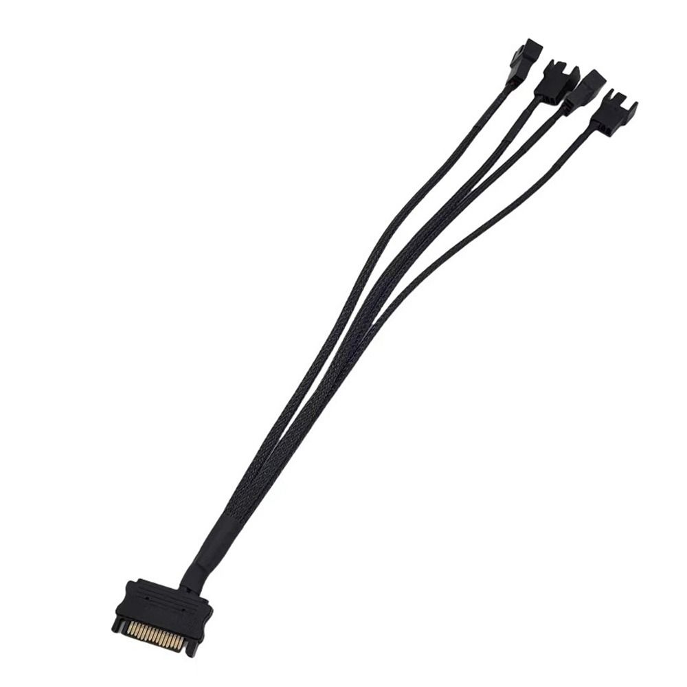 24AWG Power Cord 3Pin/4Pin 4-Pin Connector Professional SATA to 4pin Computer Cooling