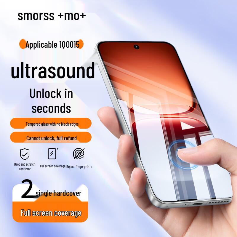 Smorss iQOO Series Phone Screen & Camera Lens Protectors 2-Pack
