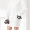 Detachable Leopard Print Shirt Fake Collar Comfortable False Wrist Cuffs  Photo Props