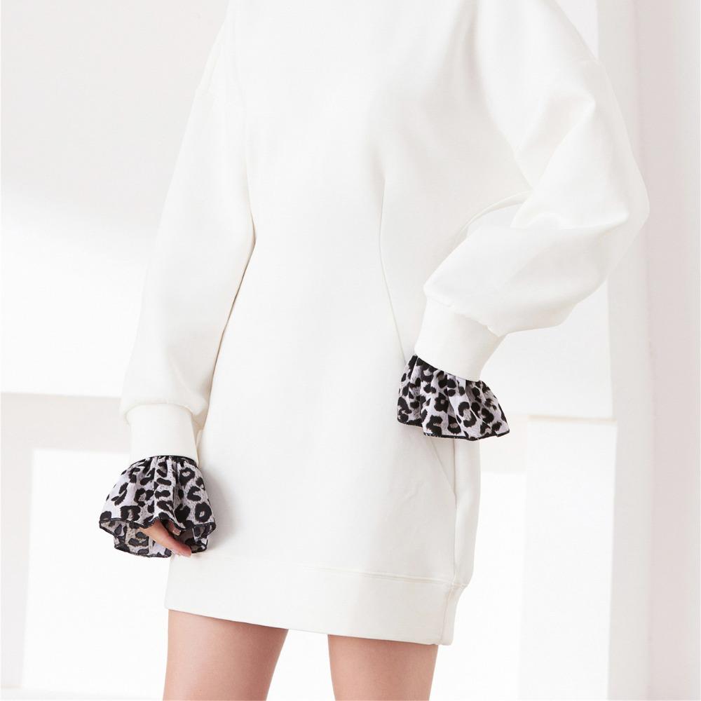 Detachable Leopard Print Shirt Fake Collar Comfortable False Wrist Cuffs  Photo Props