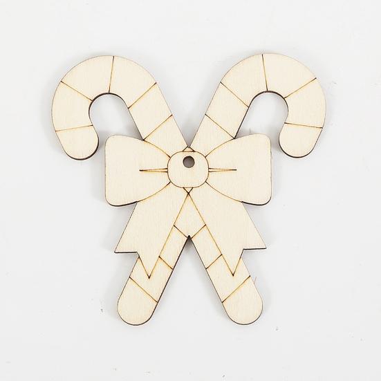 12 Pcs Wooden Christmas Ornaments To Paint Diy Blank Unfinished