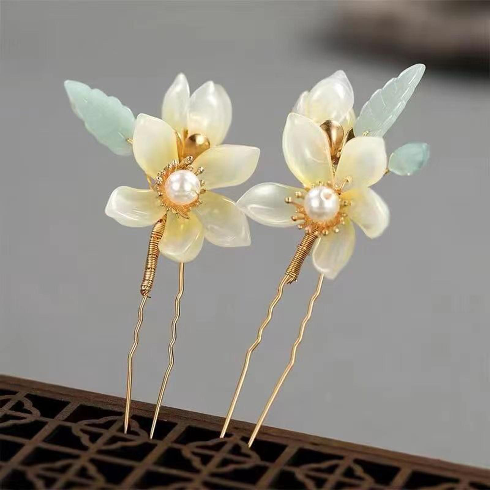 

2 шт. Свадебные заколки-шпильки для волос с цветами для невесты, женские, со стразами, цветы, заколка U-образной формы, заколка-гребень, аксессуары для волос, подарки