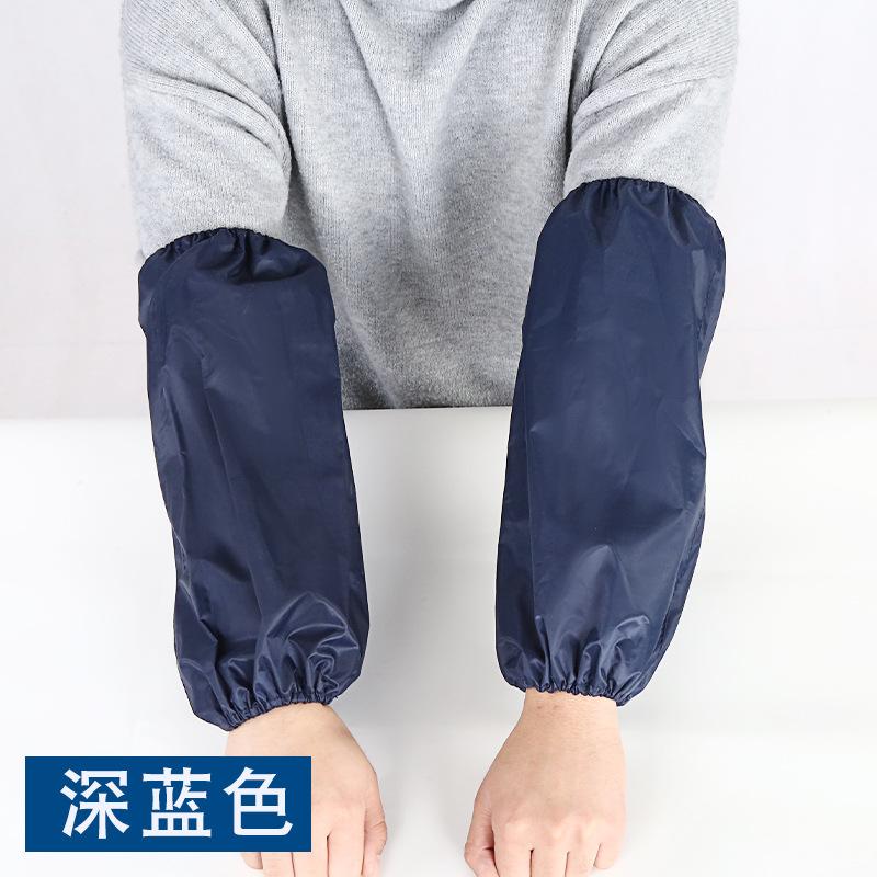 

Простые нарукавники хлопковые маслостойкие противозагрязняющие чистящие рукава для дома кухни уборки рабочей защиты инструменты принадлежности синий