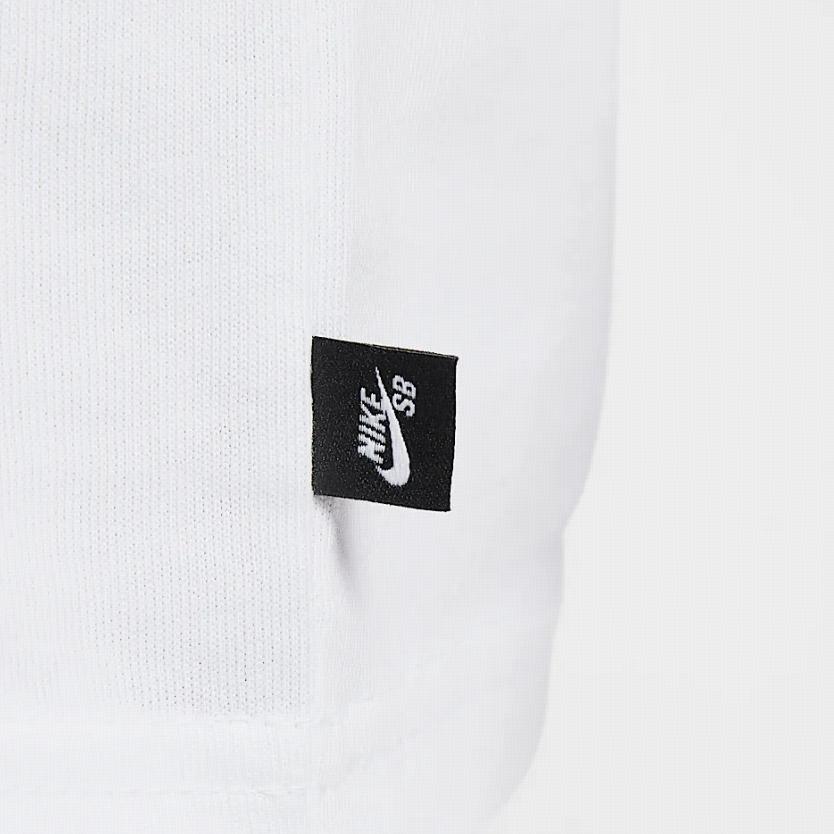 Nike Sb Comfortable Fashion Soft Skin-Friendly Short Sleeve T-Shirt Men Tops White HJ0819-100