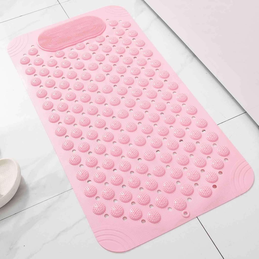 Eco-friendly Non-slip PVC Bath Mat for Bathroom, Shower, or Toilet - Waterproof & Massaging