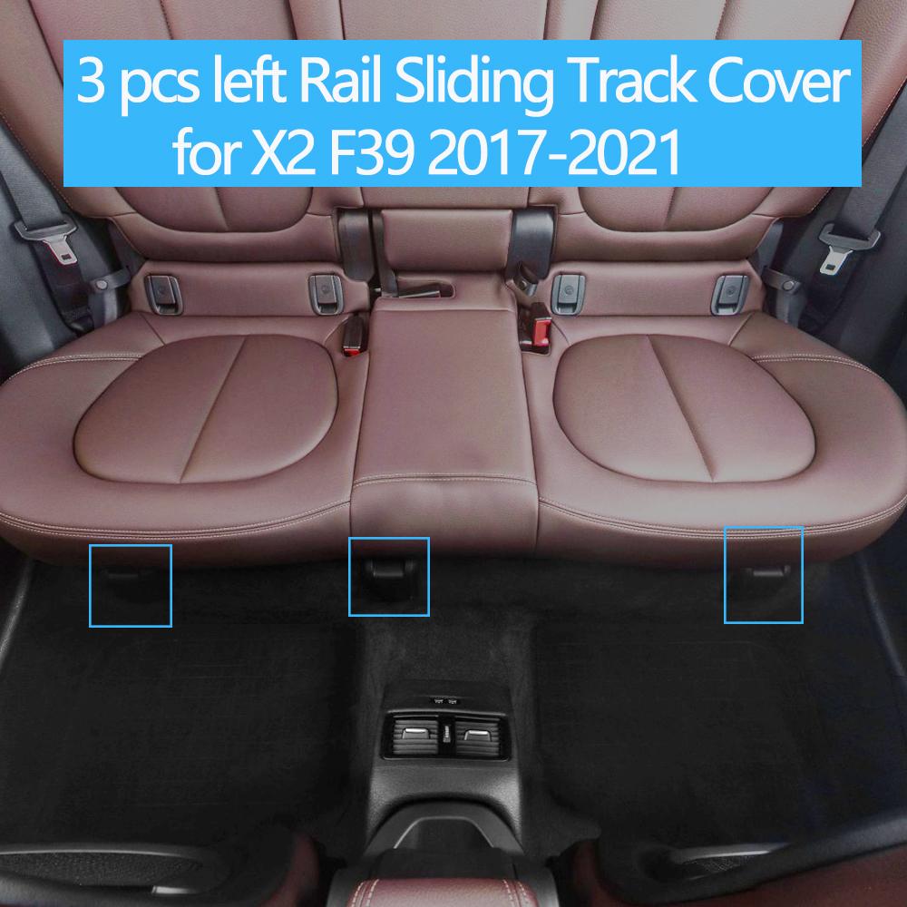 LHD RHD Car Rear Seat Rail Sliding Track Bonnet Trim Cover For For BMW X1 X2 2 Series F48 F49 F39 F45 2016-2021