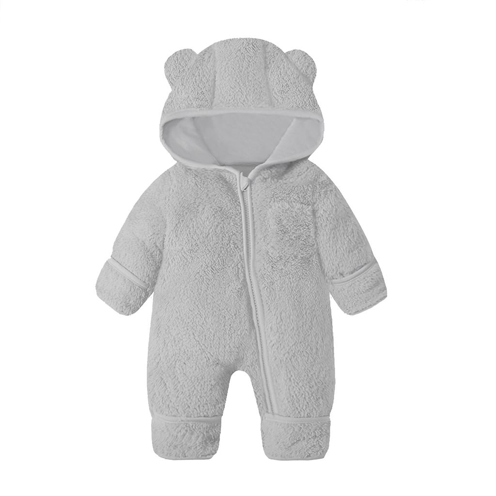Infant Romper Set Baby Crawling Suit Thick Warmth Newborn Flannel Outfit