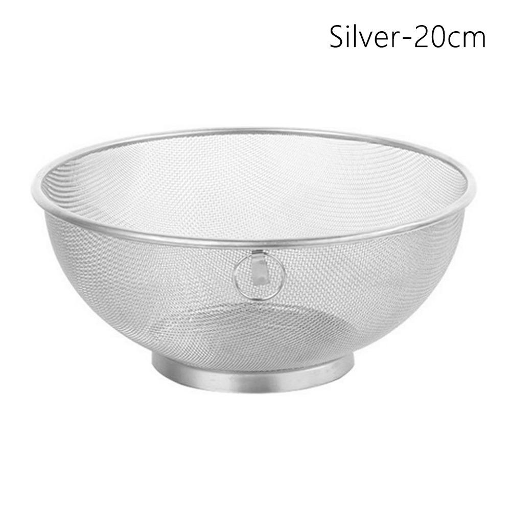 Stainless Steel Mesh Colander Multi-function Washing Rice Bowl New Strainer Basket