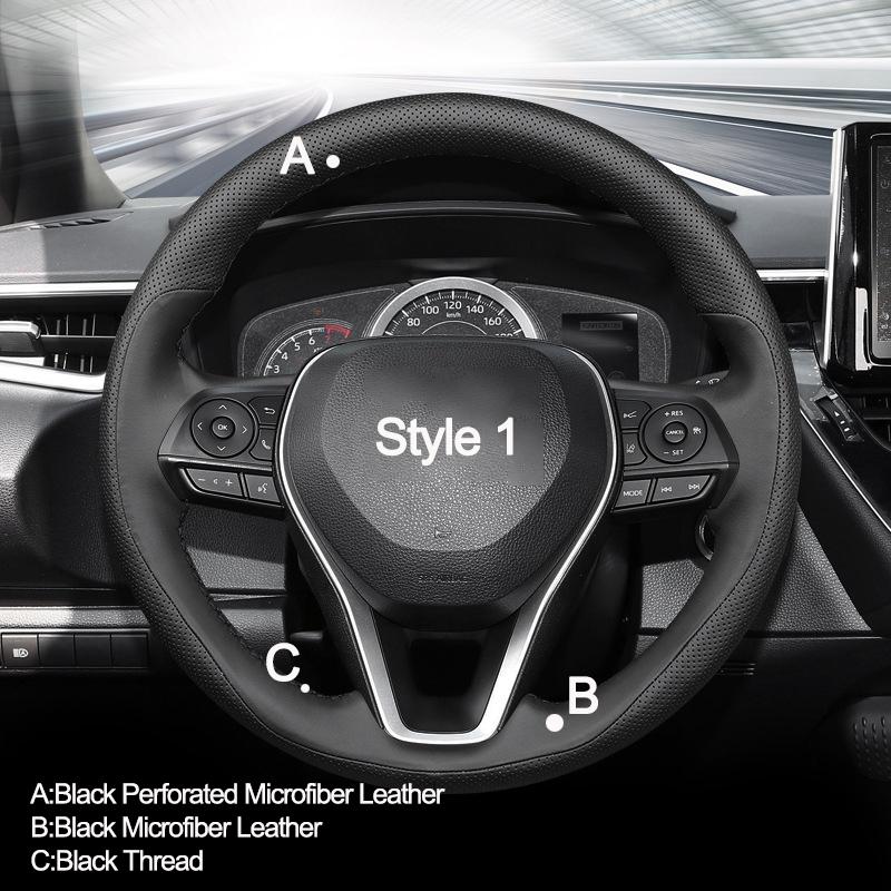 

Hand Sewing Car Steering Wheel Cover Wrap for Toyota Levin Corolla Camry 2020-2026 Harrier 2026-2026 Braid on Steering-wheel