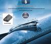 Silent Frameless Wiper Blades for Changan UNIK: Front & Rear, 20 to 22 inches