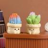 Creative Cute Simulation Cactus Plant Decoration Succulent Potted Ornament Crafts Desktop Trinkets Home Landscape Accessories