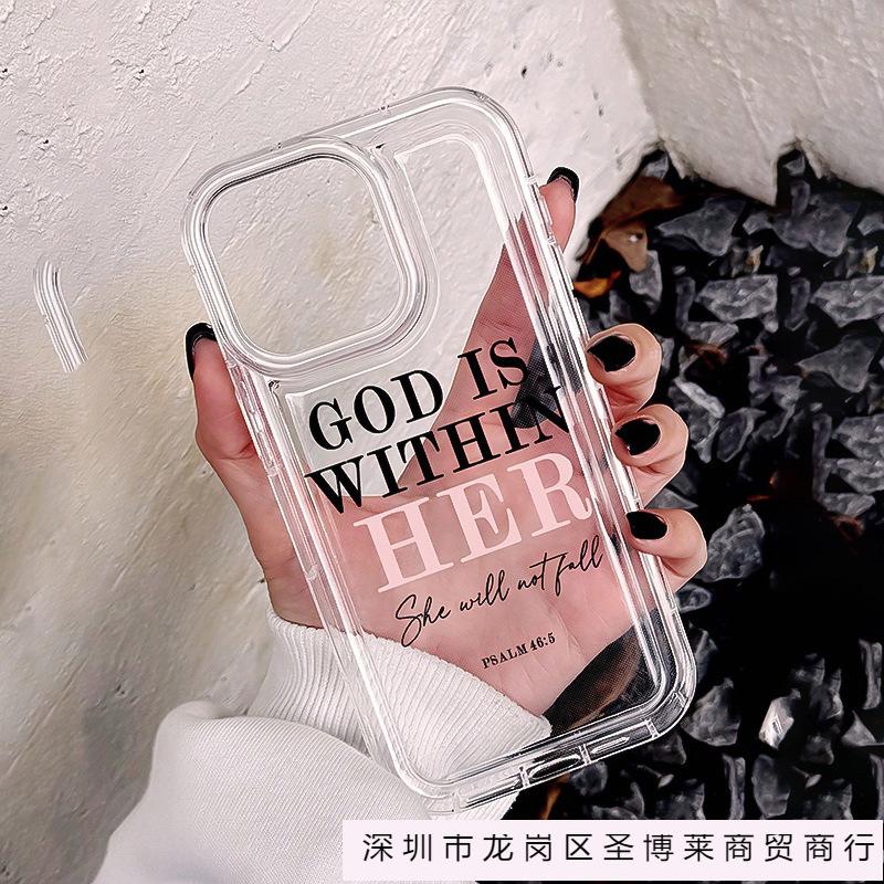 Simple letter iPhone16promax mobile phone case Apple 13/14 Europe and America 16 popular 11pro personality
