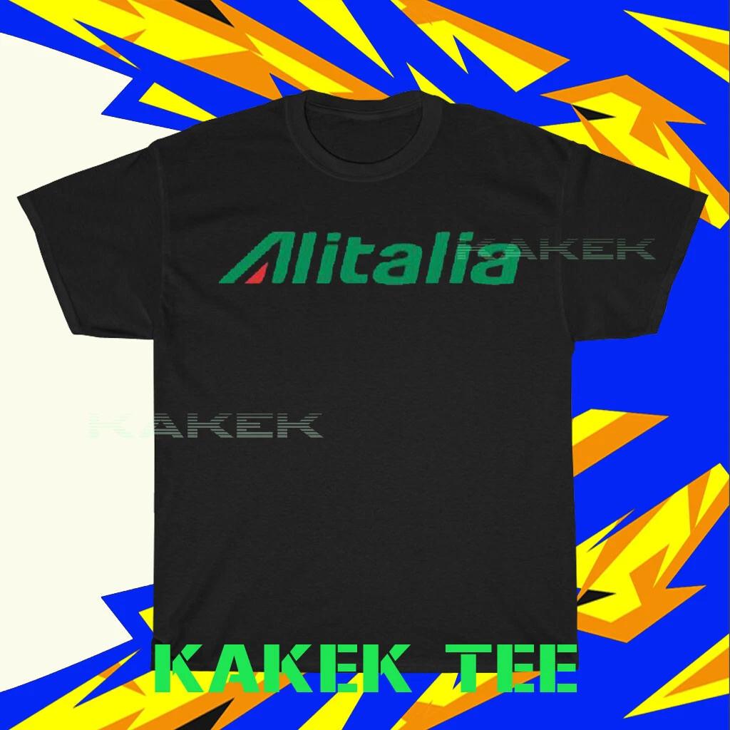 Alitalia Airlines Logo American T-Shirt Funny Size S to 5XL S