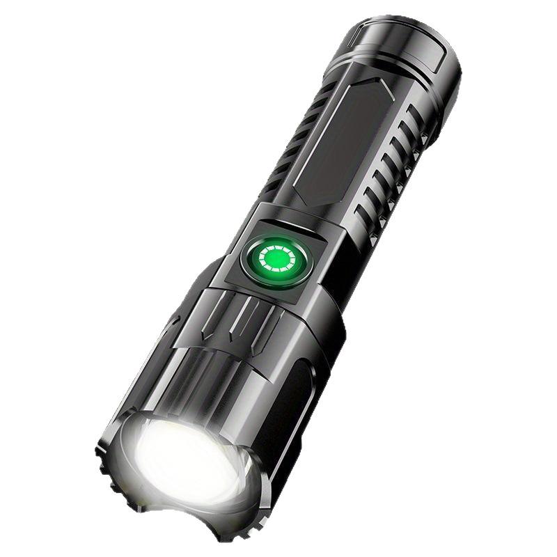 High-Intensity Flashlight: For Outdoor Home & Camping Use, Suitable for Cycling, Long-Range, USB-Rechargeable Zoomable LED Light
