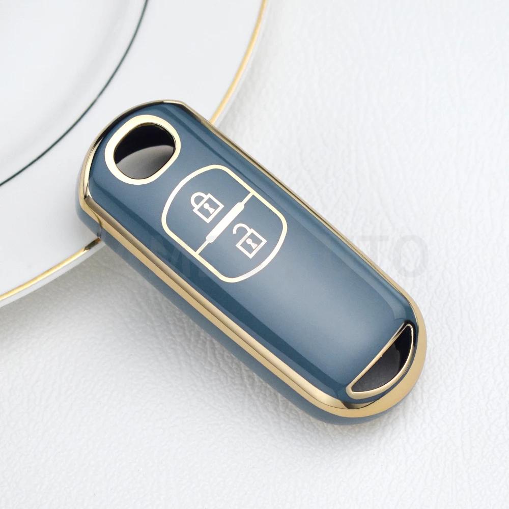 TPU 2 Tasten Auto Fernbedienung Schlüsselhülle Abdeckung für Mazda CX-3 CX3 CX-5 CX5 CX7 CX-9 CX8 2 3 5 6 BL BM GJ Atenza Axela Demio