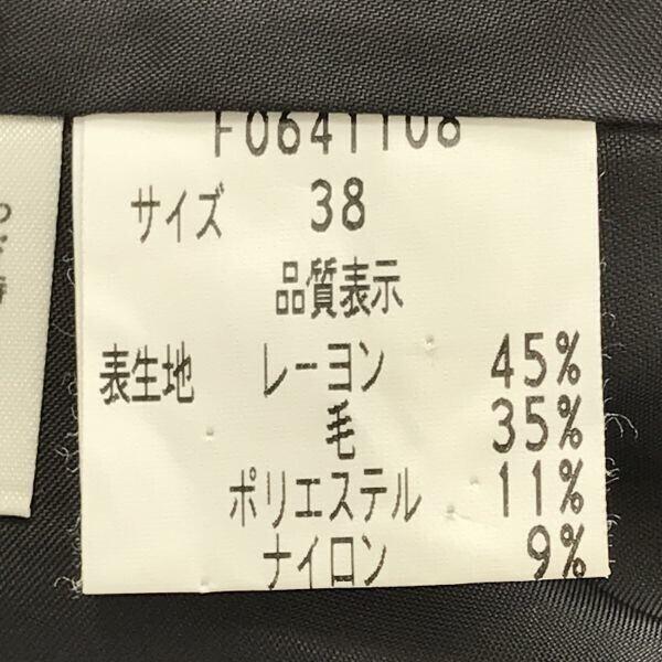 USED/Made In Japan HANAE MORI Jacket Shoulder Pad 38 Women Dark Gray Formal