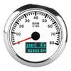 3-in-1-Tachometer Wassertemperatur Öldruck Kumulierte Betriebsstunden Anzeige Zeiger IP67 für Auto LKW Schiff