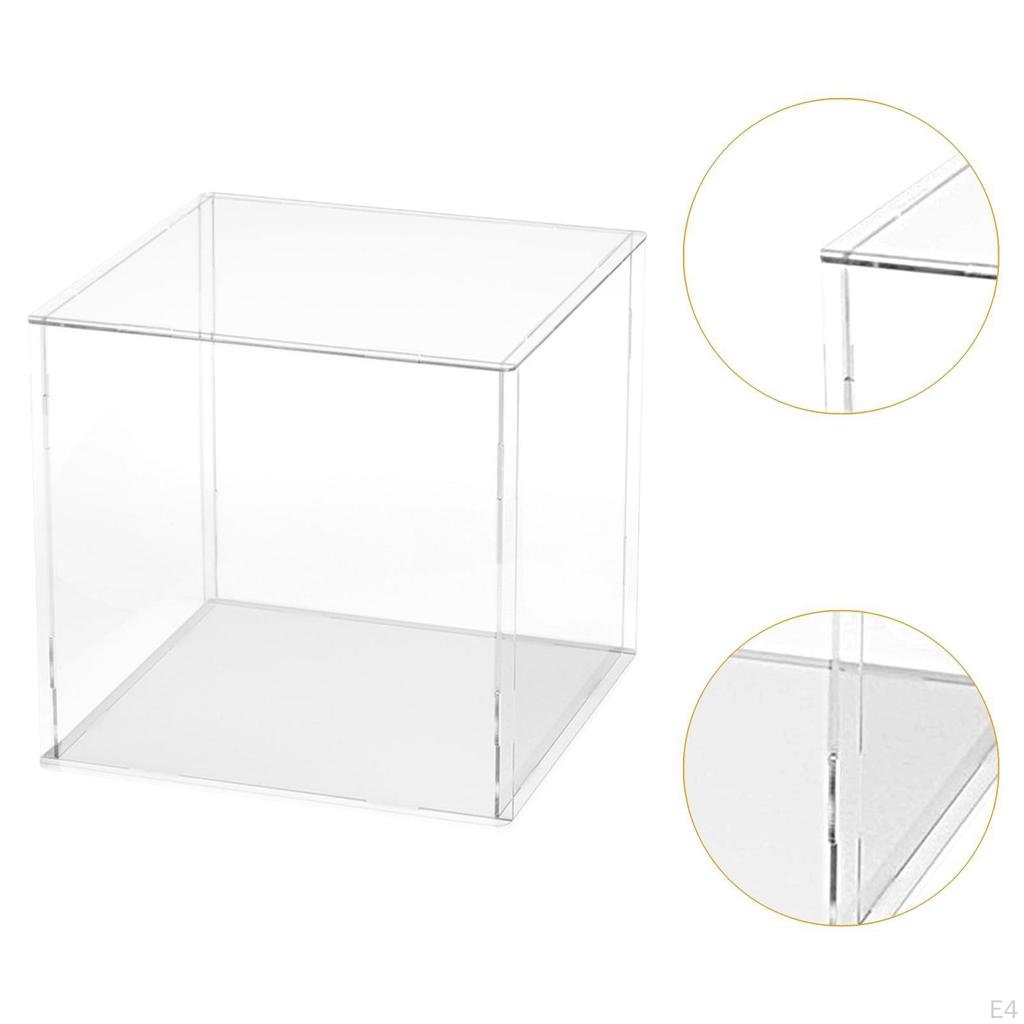Acryl Klar Display Box Fall Figur Organizer Ständer Container Transparent für