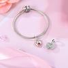 925 Silver Charm Beads Love Heart Charms Pendant Fit Bracelet DIY Women Valentine's Day Jewelry Gift