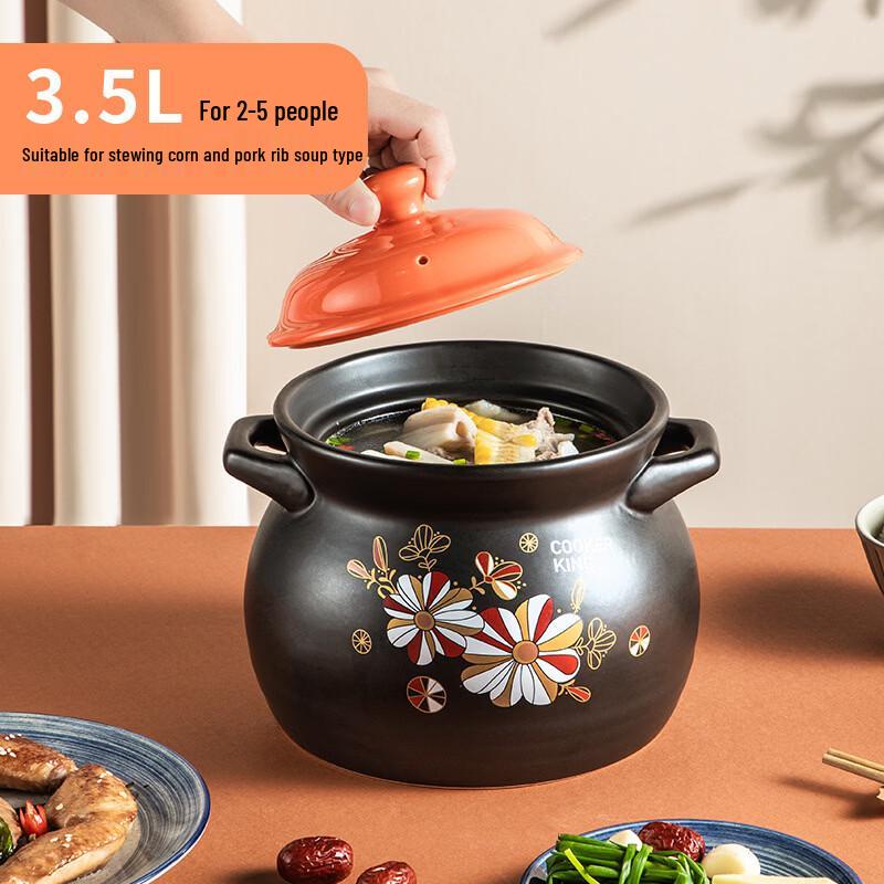 Chu Da Huang 3.5L Ceramic Clay Pot