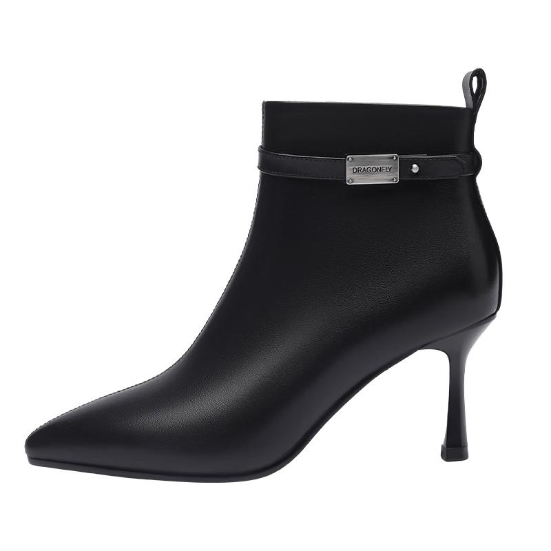 Red Dragonfly Women s Pointed Toe High Heel Ankle Boots EU 36